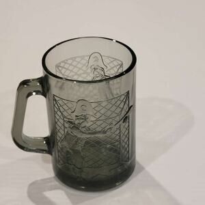 Vintage 70s McDonalds Captain Crook Smoked Glass Mug
